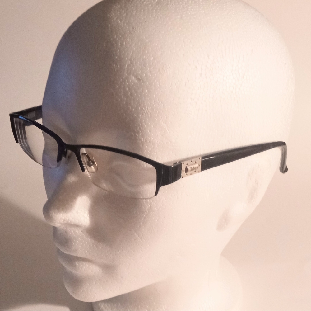 Chloe Women's Eyeglasses Frames Cl1223 Black Half Rim Rectangular